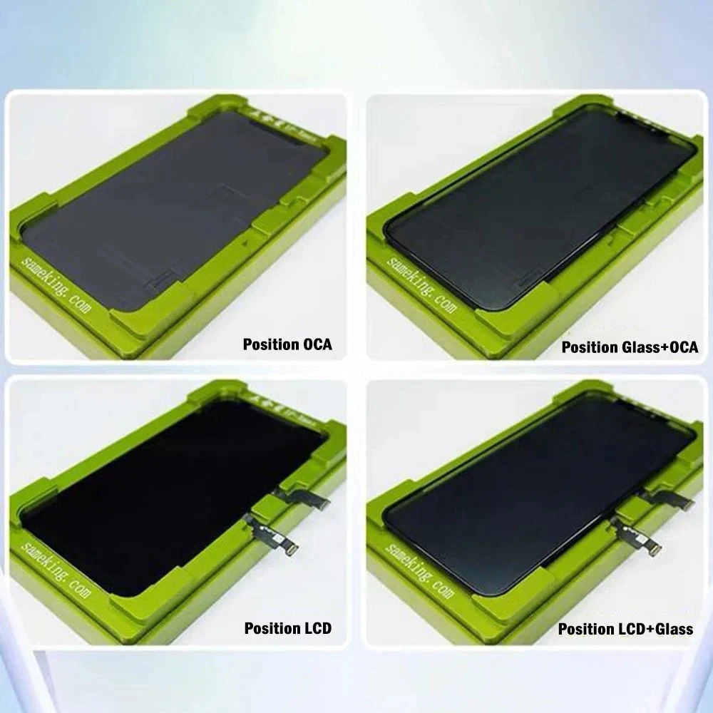 2 in 1 Universal Laminating Alignment Mould Mold for iPhone 15pro 14 13 11 12 pro XS max OCA Glass LCD Touch Screen Location Mat