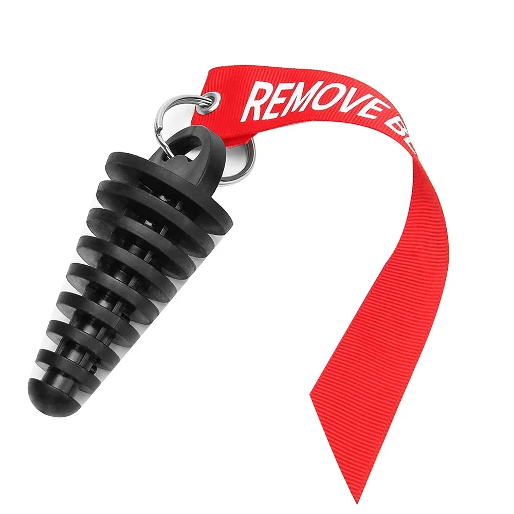 AliExpress AMY CAR NEW FORCE 0.6"-1.5" Muffler Exhaust Wash Plug Motorcycle Dirt Bike 2 Stroke Keychain Tag Key Ring Engine ATV Quad Rubber Exhaust Silencer