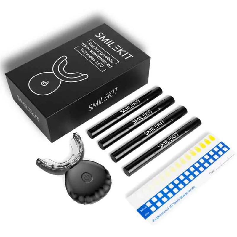 2022 New Electric Teeth Whitening LED Home Use Wireless Tooth Bleaching Gel Kits Remove Dental Stains Tools Oral Care