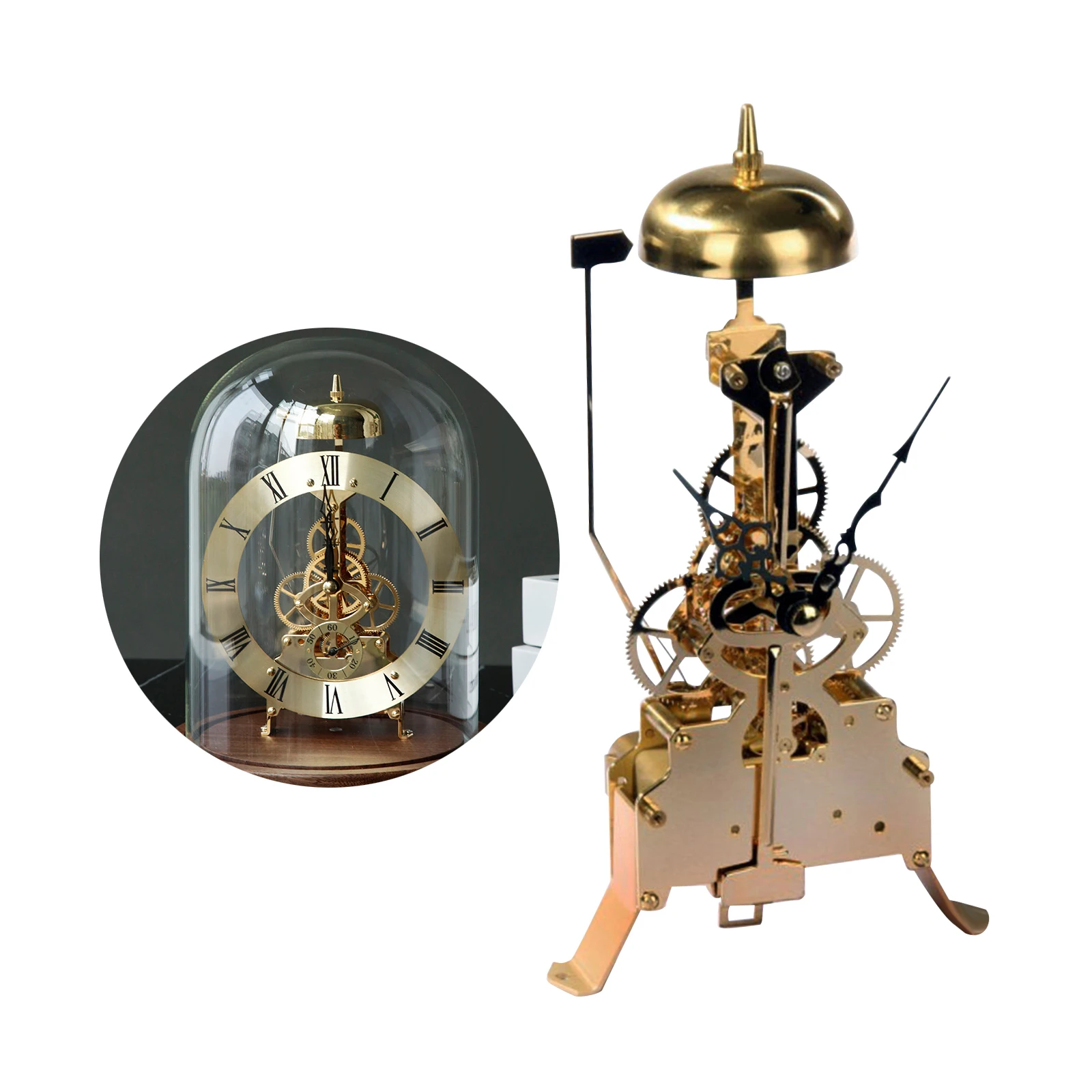 Pendulum Clock Movement Replacement Long Shaft Replacement Parts Creative Retro Pendulum Clock Movement for Home DIY Office