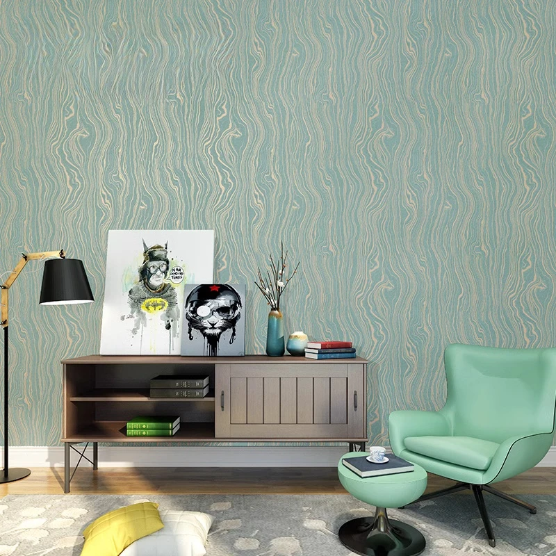 Custom Nordic Wallpaper with Ripple Texture,Marble Grain,Luxury Non-Woven Non-adhesive PVC Wall Covering for Living Room,Bedroom