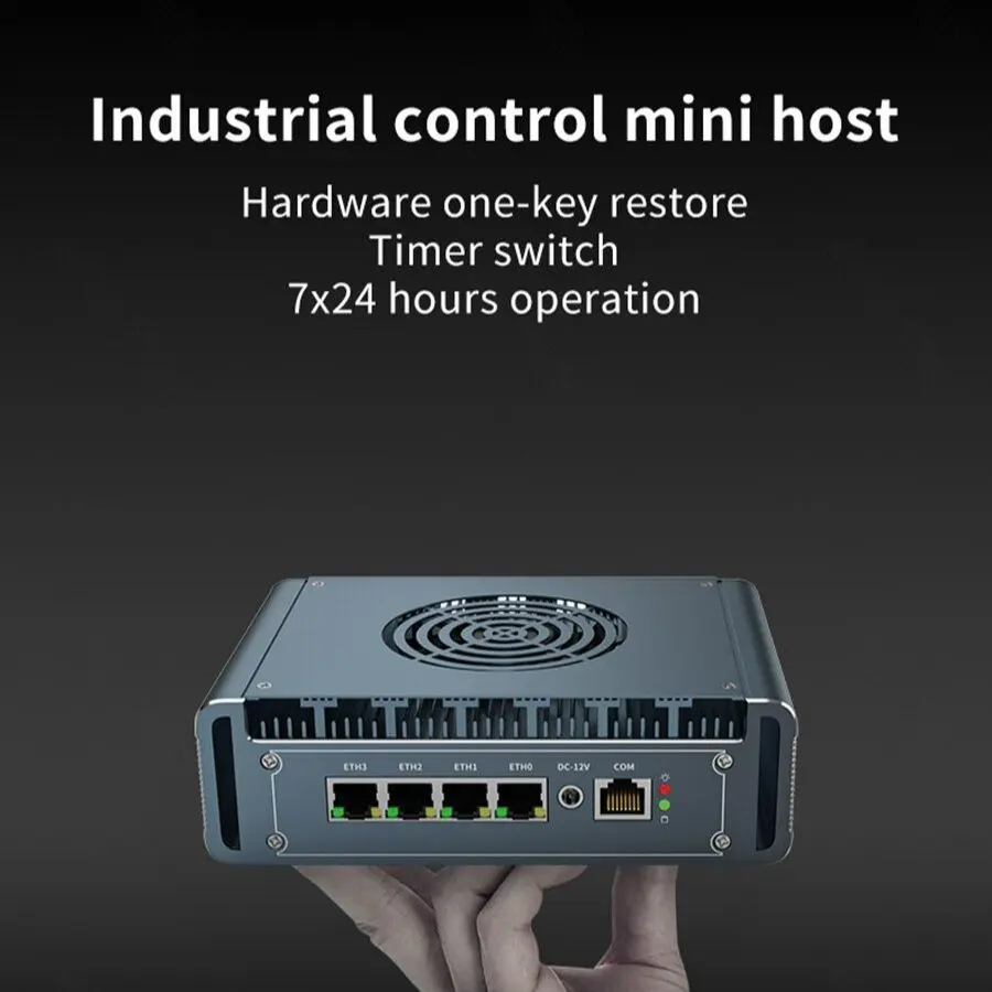 4x Intel i226 2.5G Lan Mini Firewall Router J5005 J6412 N6005 N5100 Industrial Computer Pfsense OPNsense Proxmox Home Server 4G
