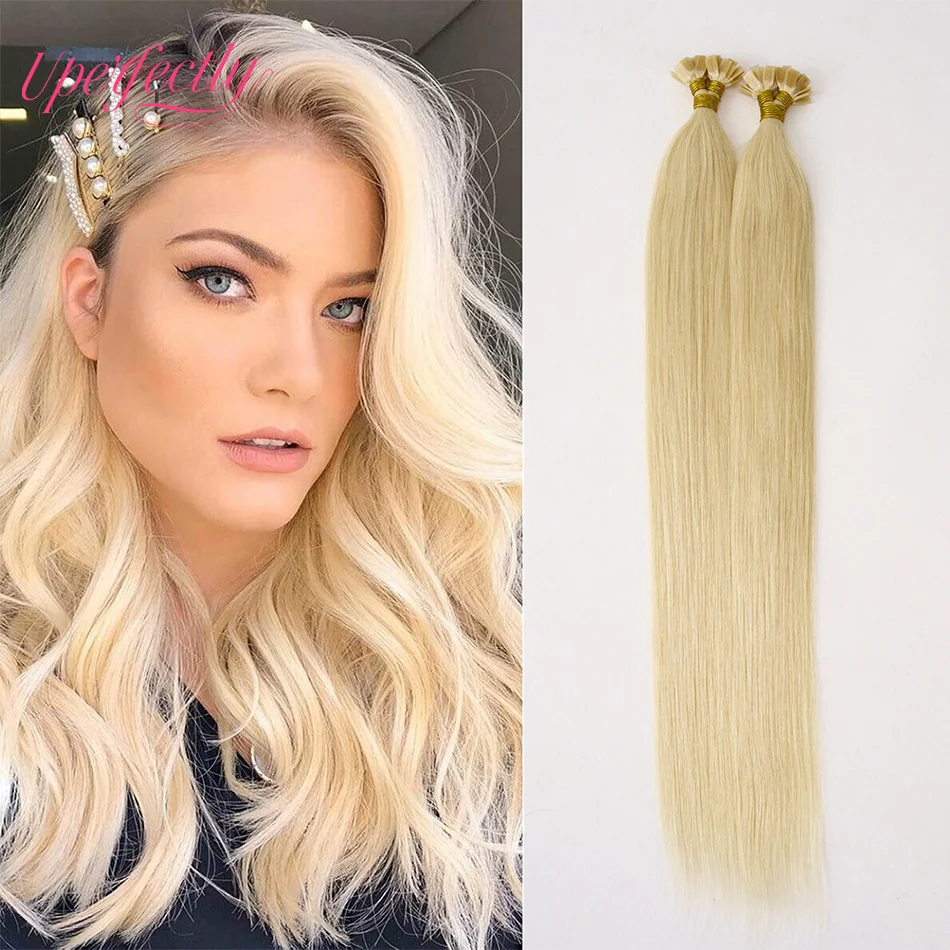 

23-цветные кератиновые наращивания с плоским кончиком Ktip, натуральные европейские настоящие человеческие волосы Remy, натуральная обрезка кончиков волос