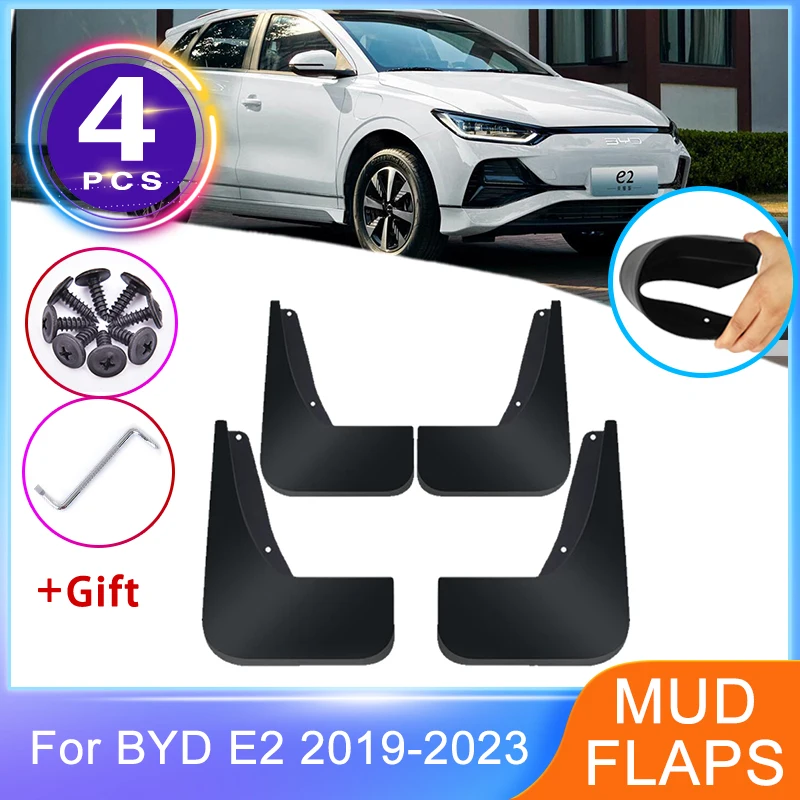 

For BYD E2 2019 2020 2021 2022 2023 Mudguards New Upgrade Mudflaps Splash Guard Wheel Protector Front Rear Fender Car Accessorie