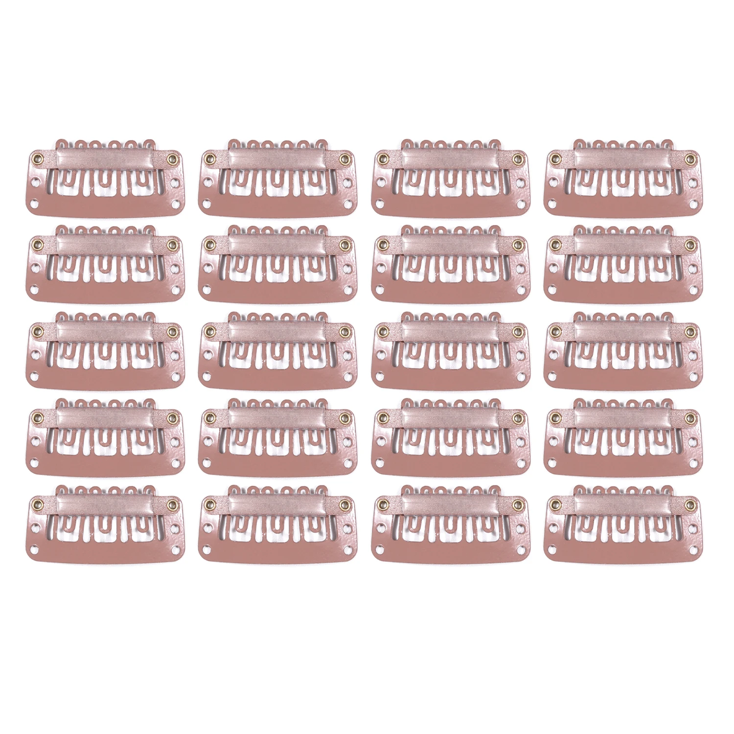 أدوات هيربيسي دبوس الشعر 20 قطعة كليب في الشعر التمديد شعر مستعار كليب للشعر البشري المفاجئة مقاطع الشعر ملحقات مشط معدني للإغلاق #3