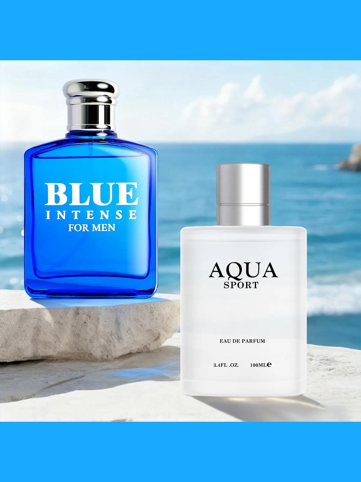 ​​2PACK/200ML Men's Cologne | Fresh Citrus Marine Scent | Daily Wear for Office & Social | Men's Fragrance Set​