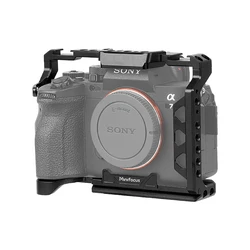 Camera Cage for Sony Alpha 7RIII / A7RII / Alpha 7 IV (ILCE-7M4 /A7M4) / Alpha 7 III (ILCE-7M3/α7 III/Alpha 7 II (ILCE-7M2/α7 II