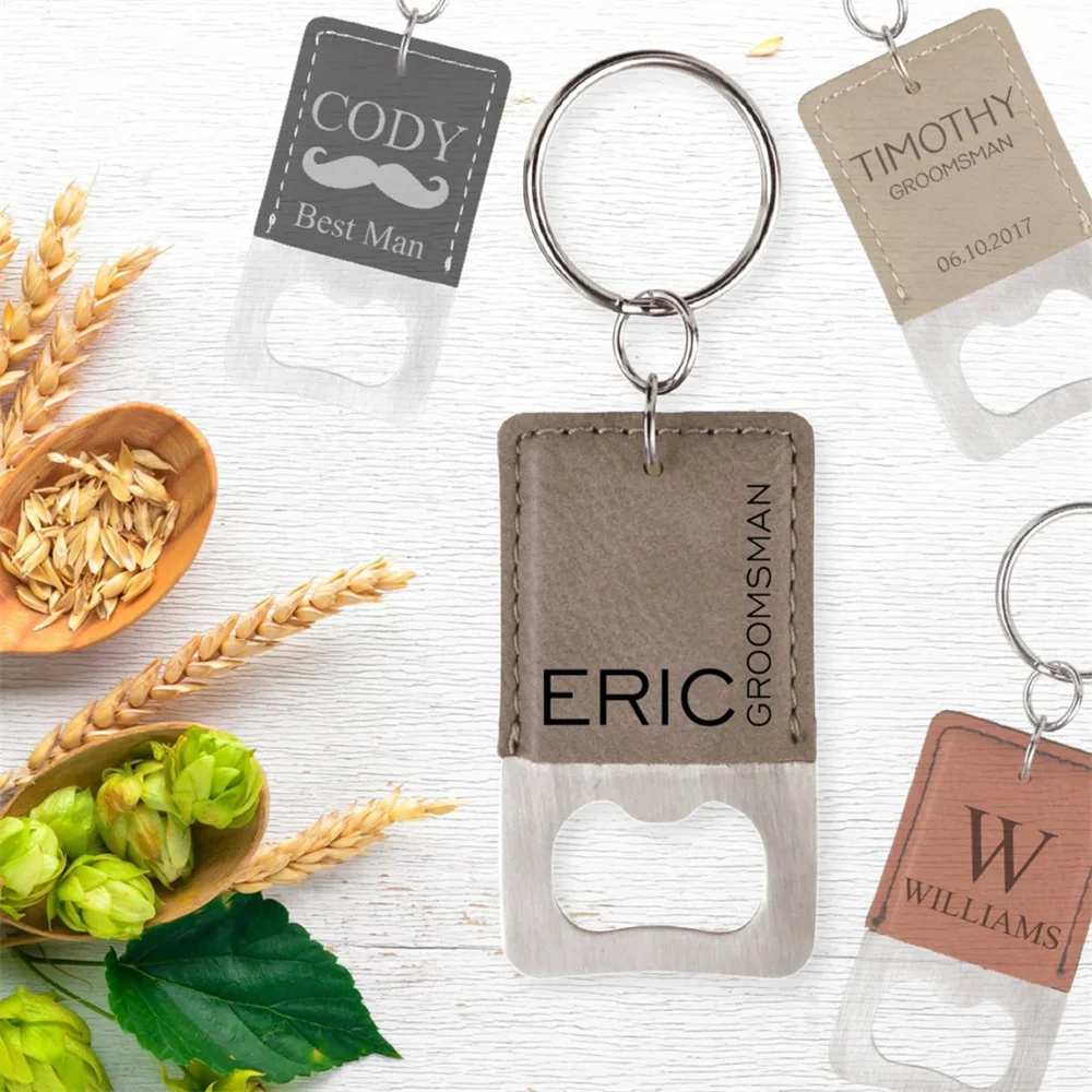 

Personalized Bottle Opener Keychain - Wedding Favor - Customized - Wedding Gift - Bottle Opener - Keychain - Favor - Engraved Bo