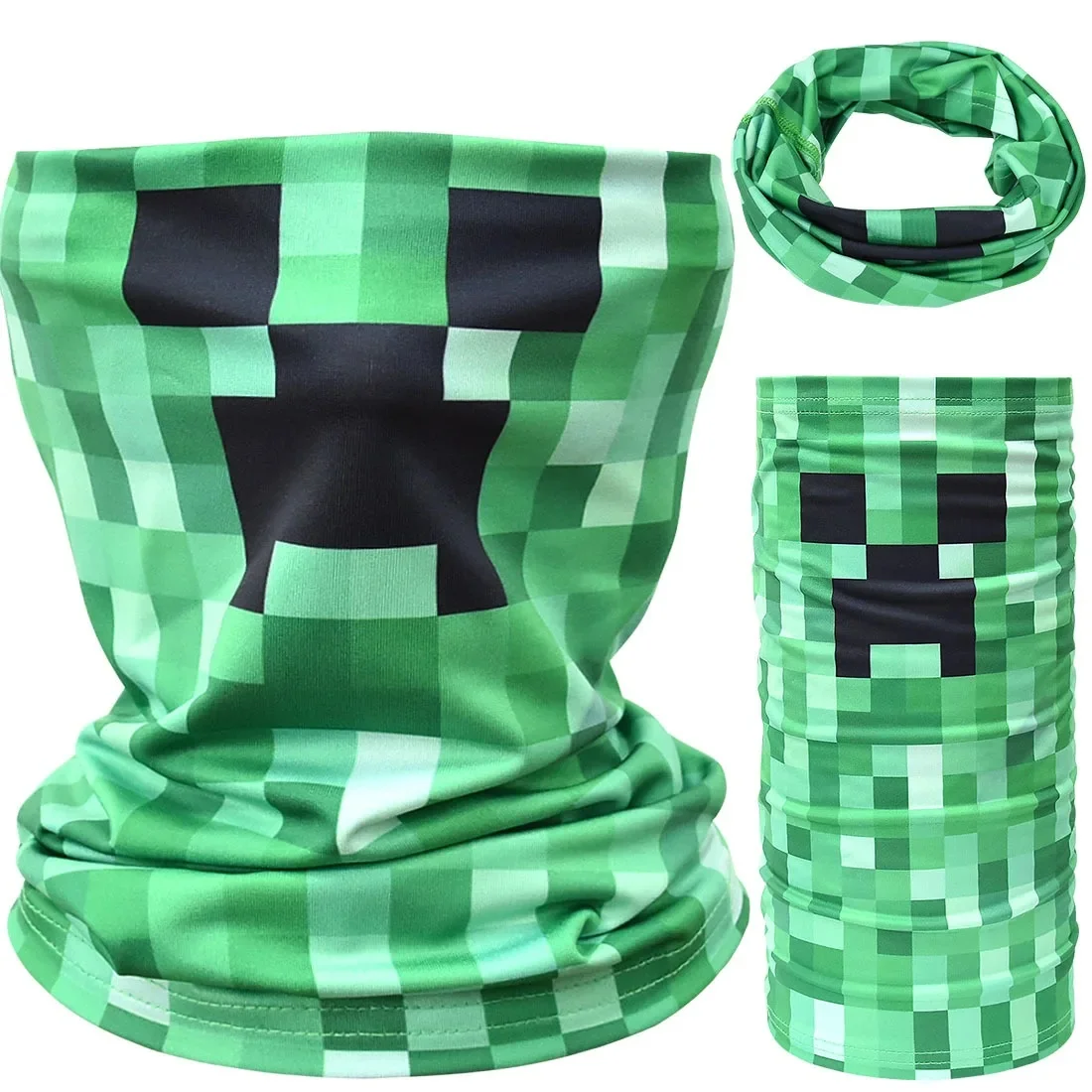 AliExpress GAGAGIRL Minecraft Creeper Cartoon Sports Scarf Anime Men Fashion Ourdoor Breathable Neck Scarves Kids Sunscreen Cycling Hiking Mask Gift