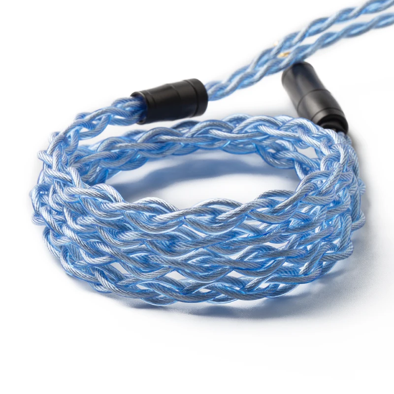 كابل مزجج مطلية بالفضة ، سلك ترقية الأذن ، MMCX ، 2Pin ، واجهة QDC ، عالية النقاء ، من من من من من ، من ، من ، في ،