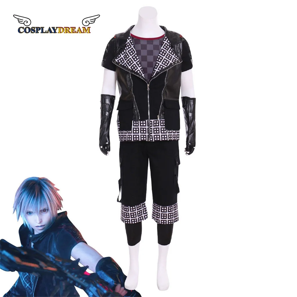 Kingdom Hearts Yozora Cosplay Costume Boy Men Shirt Pants Full Set With Scarf Halloween Carnival Outfit Custom Made