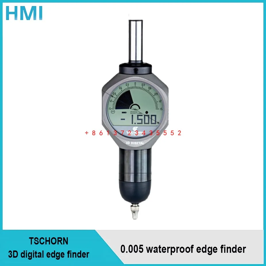 Original 3D digital display edge finder German TSCHORN new 0.005 waterproof edge finder 01D30012 probe