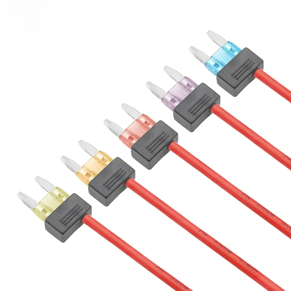 Mini Standard Auto Sicherungshalter 16AWG Add-a-Circuit TAP Adapter ATM APM Blade Sicherung Verlängerungskabel 3A 5A 10A 15A 20A