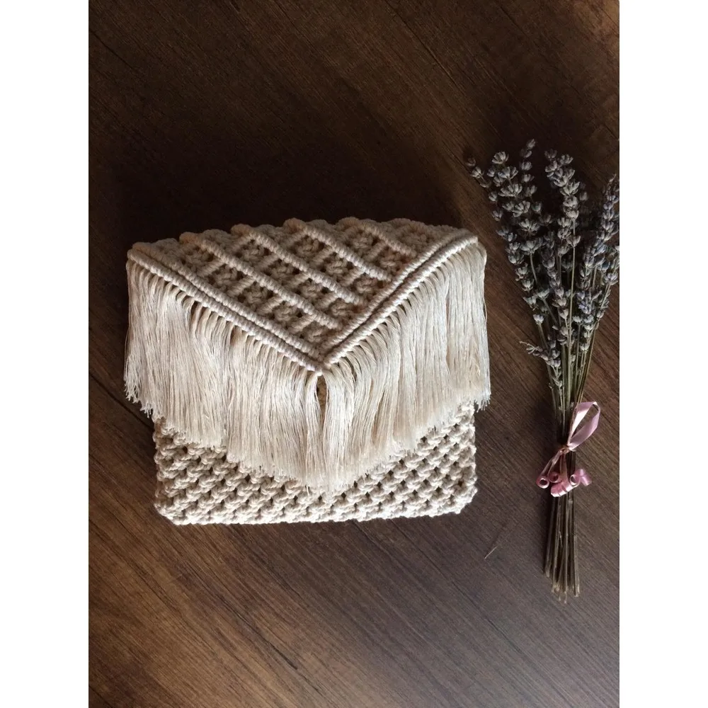 Macrame handmade bag women handbag handmade purse tassel bag macrame handbag women bag female bags style