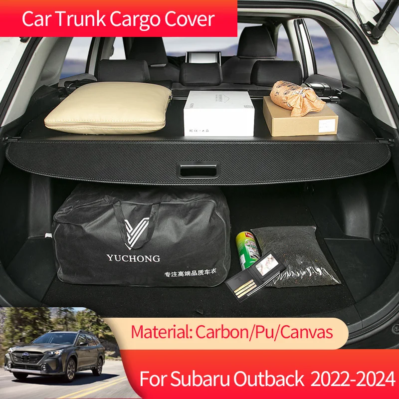

Car Trunk Cargo Cover Luggage Storage Rear Boot Tray Security Shielding Shade for Subaru Legacy Outback BT 2022 2023 Accessories