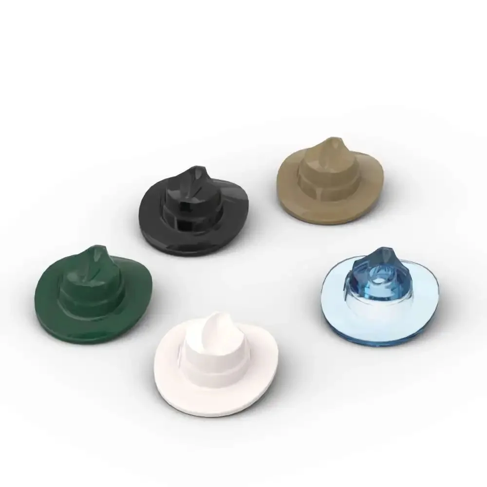 MOC 10 pièces 61506 Fedora couvre-chef chapeau bloc de construction partie Kit briques figurines assembler particules bricolage jouet pour enfants cadeau d'anniversaire