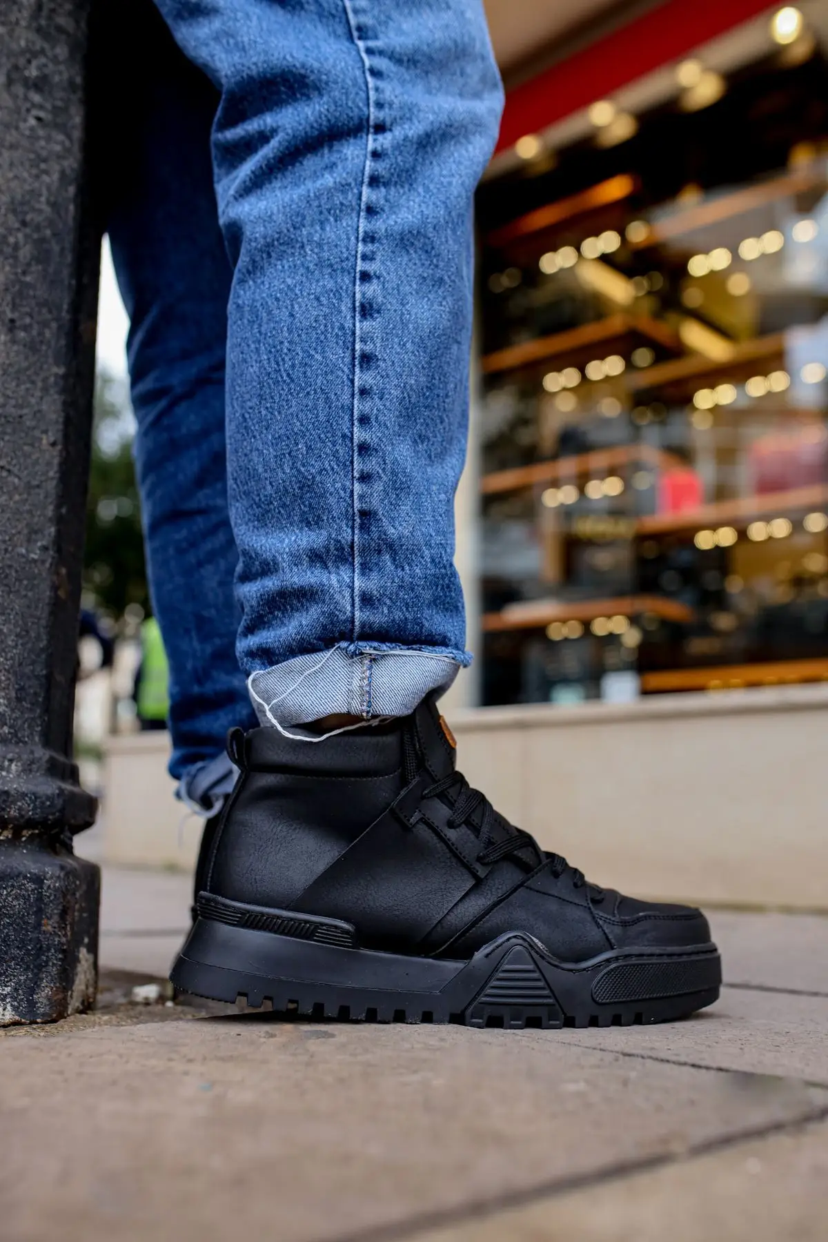 CHEKICH Original Brand Black Ghost Line 2024 Fashion Men's Boots Winter Daily Boots High Quality Men's Boots CH057