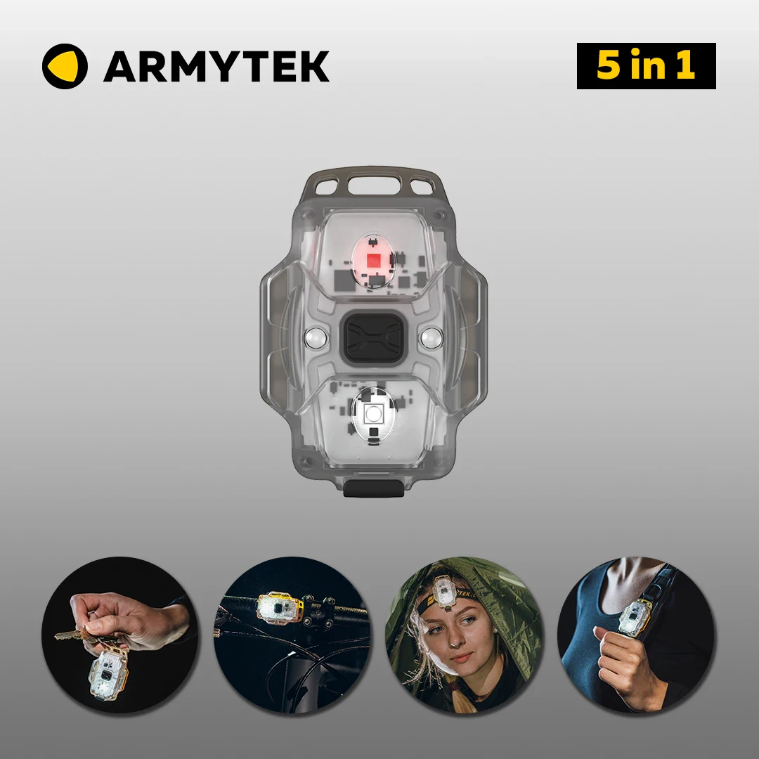 armytek cristal multifuncional lanterna led 5in tocha 01