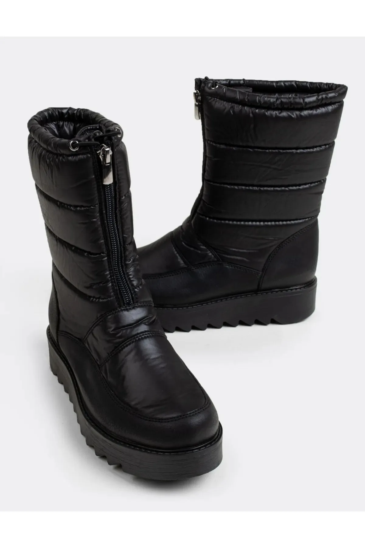 

Black Women Snow Boots Anorak Material, Water Repellent Shoes For Women Boots Woman Winter 2022 Ugg Boots Women