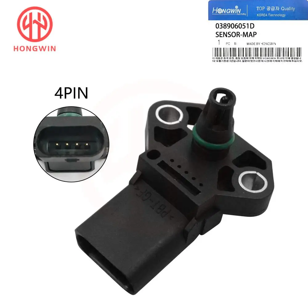 New MAP Manifold Absolute Pressure Sensor For Audi A3 A4 Q7 TT / Volkswagen Passat Tiguan Jetta 038906051D 038906051C 0261230073