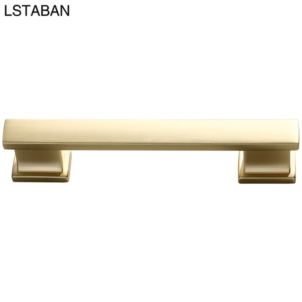 Nordic Cabinet Wardrobe Door Handle Zinc Alloy Brushed Furniture Kitchen Cabinet Handle Cupboard Wardrobe Hardware Drawer Pulls