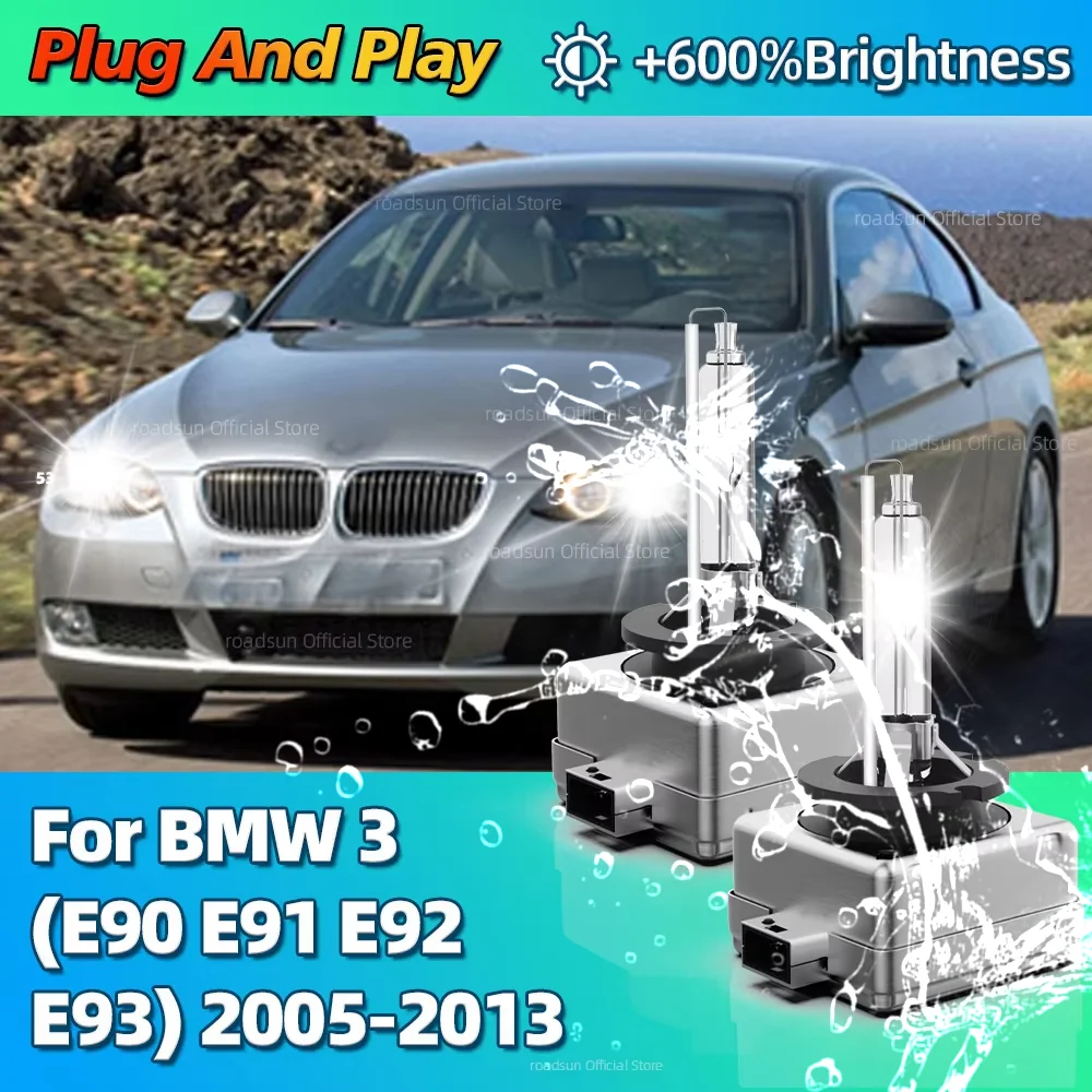 

35 Вт ксеноновые лампы HID 6000K Автомобильный свет 10000LM Яркая фара для BMW 3 E90 E91 E92 E93 2005 2006 2007 2008 2009 2010 2011 122013