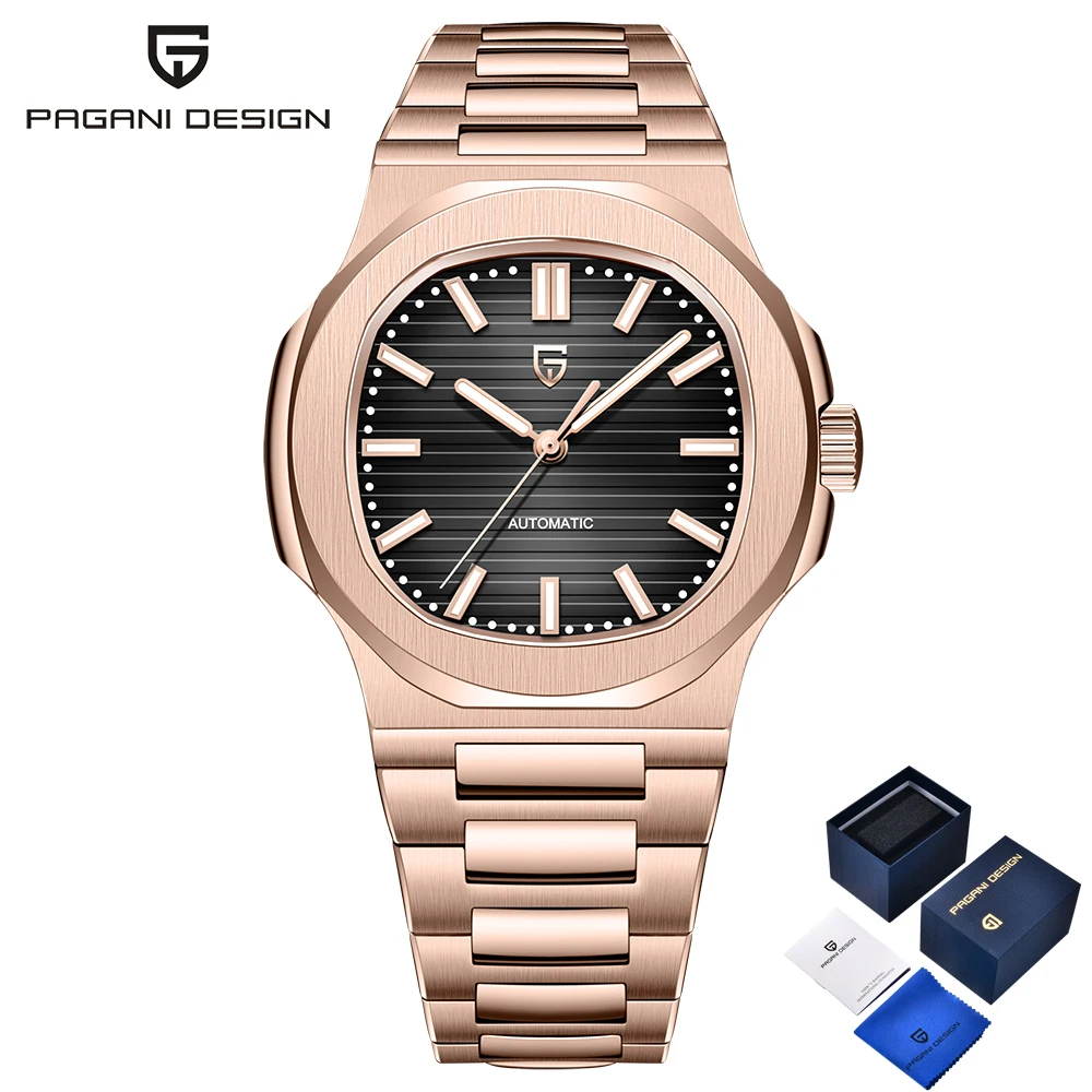 2026 Nieuwe PAGANI DESIGN Heren Mechanisch Horloge Top Luxe Automatisch Horloge Heren Watersport AR Saffier waterdicht Lichtgevend