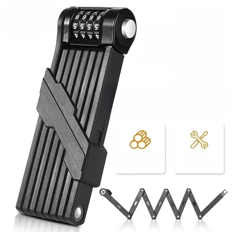 AliExpress UK West Biking WEST BIKING Bicycle Folding Chain Lock Anti Theft Combination Lock Heavy Duty Safety Motorcycle MTB