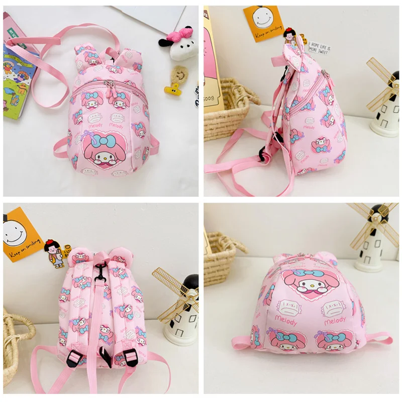 New best selling anti lost children schoolbag kawaii cartoon print Hello Kitty girl backpack kindergarten boy and girl backpack