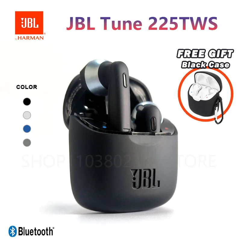 Orijinal JBL dinle 225TWS gerçek kablosuz Bluetooth kulaklık kulaklıklar T225 TWS Stereo kulakiçi ücretsiz kapak ile bas ses kulaklık