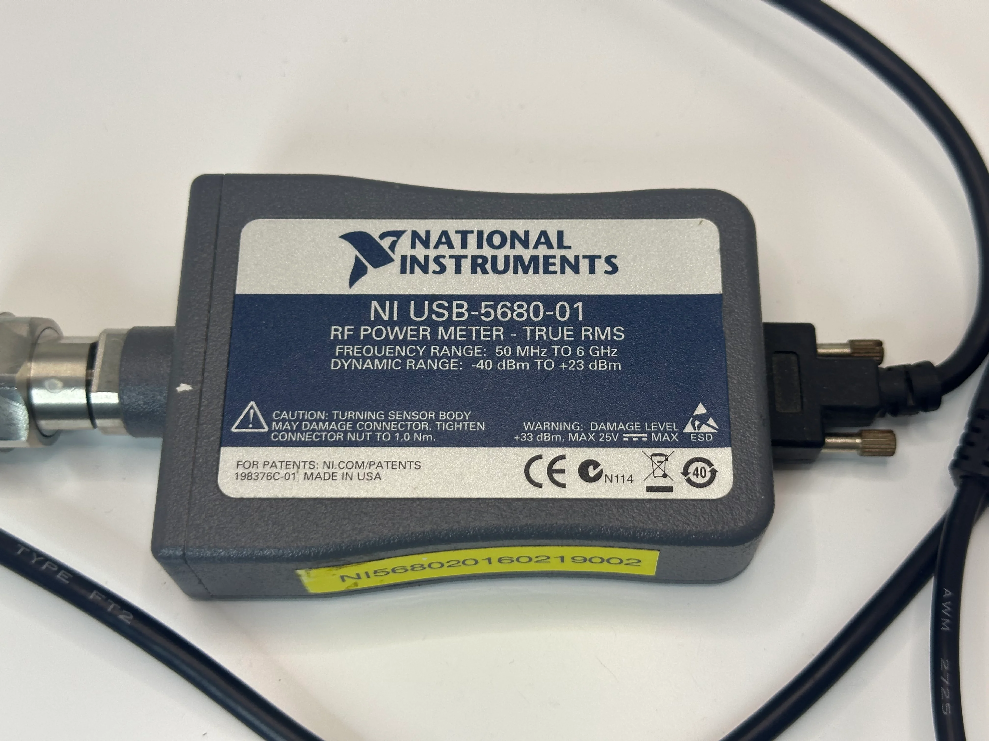National Instruments NI USB-5680-01 RF Power Meter US Free TAX