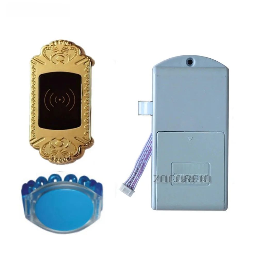 Metal shell  natatorium 125KHZ RFID Electronic Cabinet Lock for lock+1 wristband tags