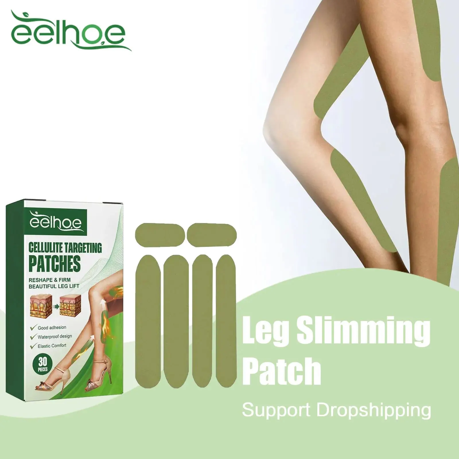 

EELHOE Leg Slimming Patch Eliminate Cellulite Break Down Fat Thigh Firming Tightening Anti Sagging Thigh Lifting Shaping Sticker