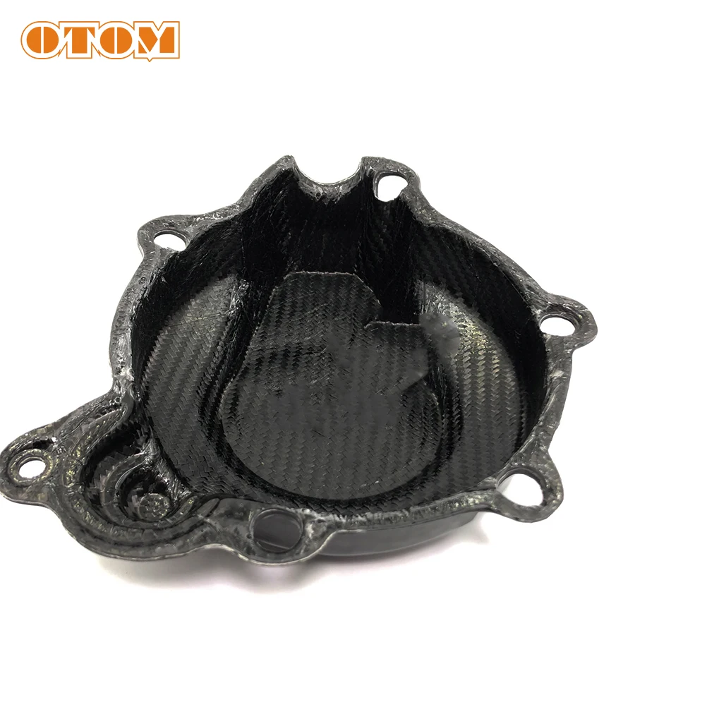 Motorcycle Accessories Clutch Cover Ignition Cover Engine Protector Carbon Fiber Guard For HUSQVARNA TC125 TE150 TX125 2019-2023