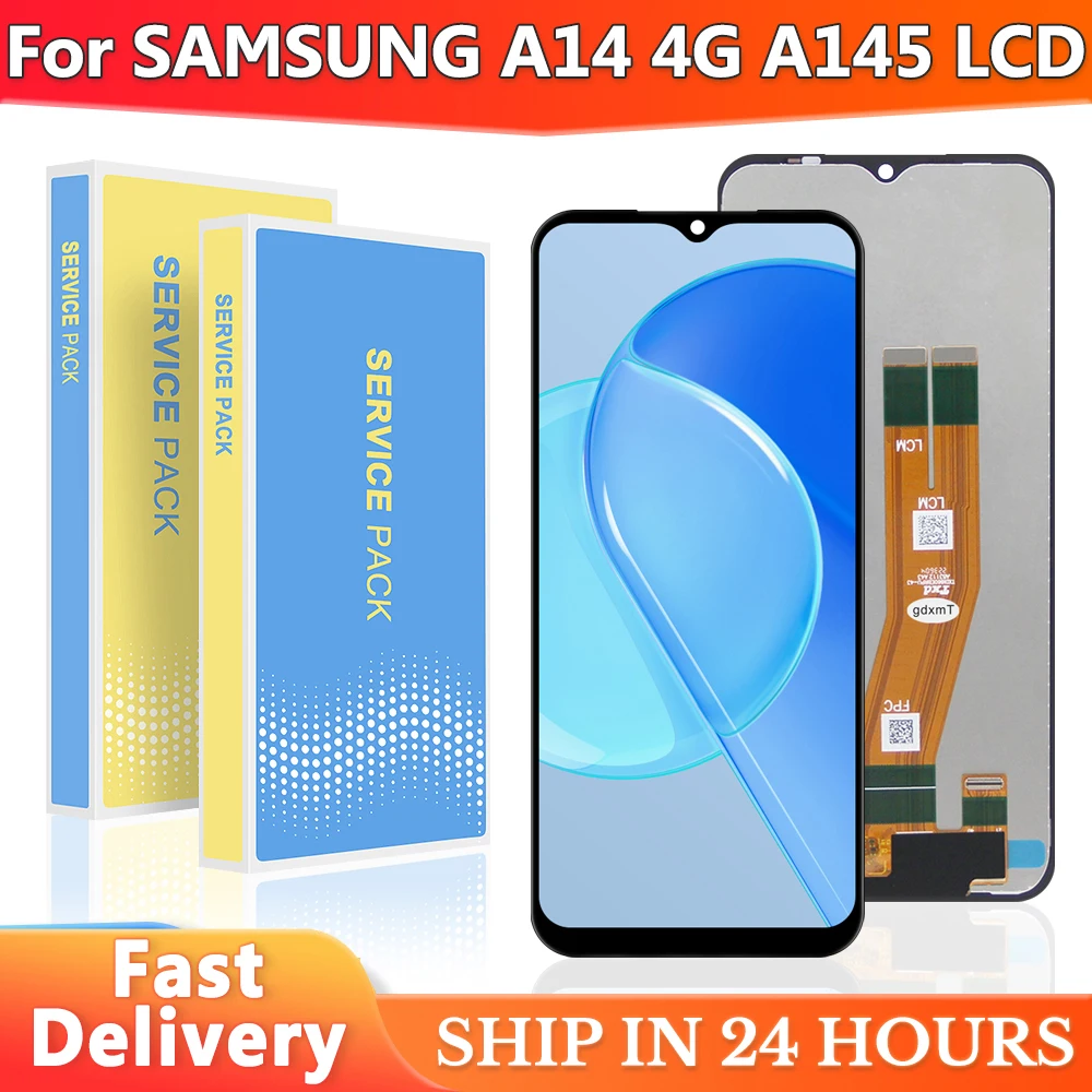 For Samsung A14 4G LCD Display Touch Screen Digitizer Assembly For Samsung A14 LTE A145F A145M A145P Screen