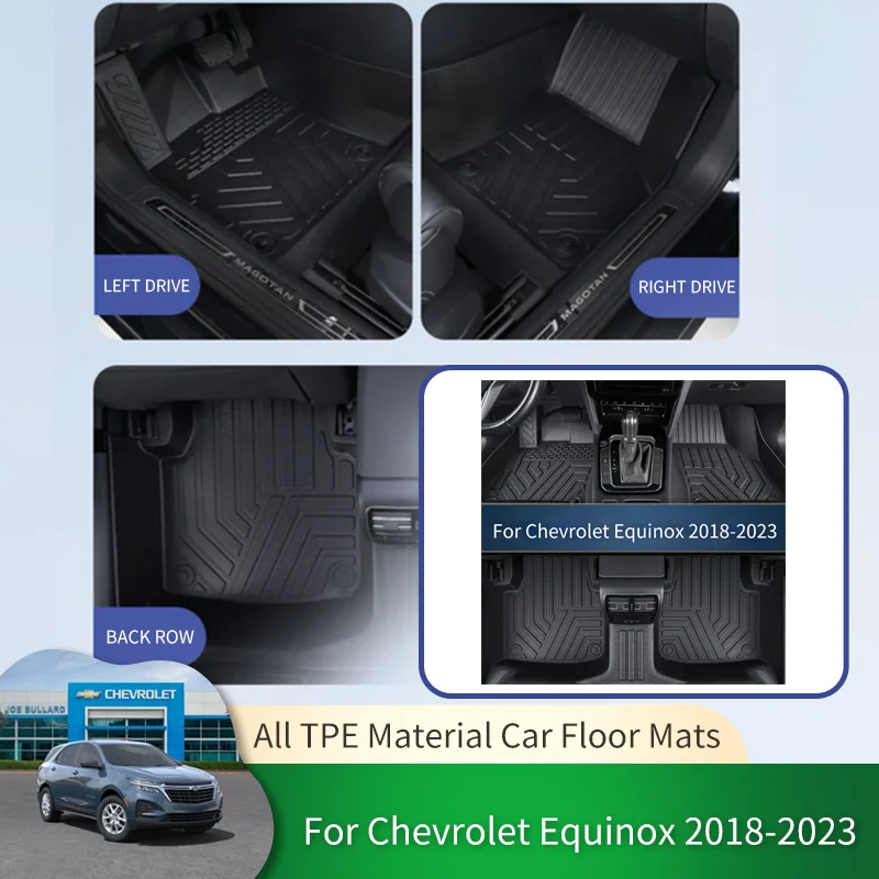 

TPE Full Surround Car Waterproof Non-slip Floor Mats Protective Liner Foot Pad Carpet for Chevrolet Holden Equinox MK3 2018~2023