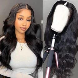 Perruque Lace Front Wig sans colle naturelle, Body Wave, 13x4, 13x6, avec Baby Hair, pour femmes