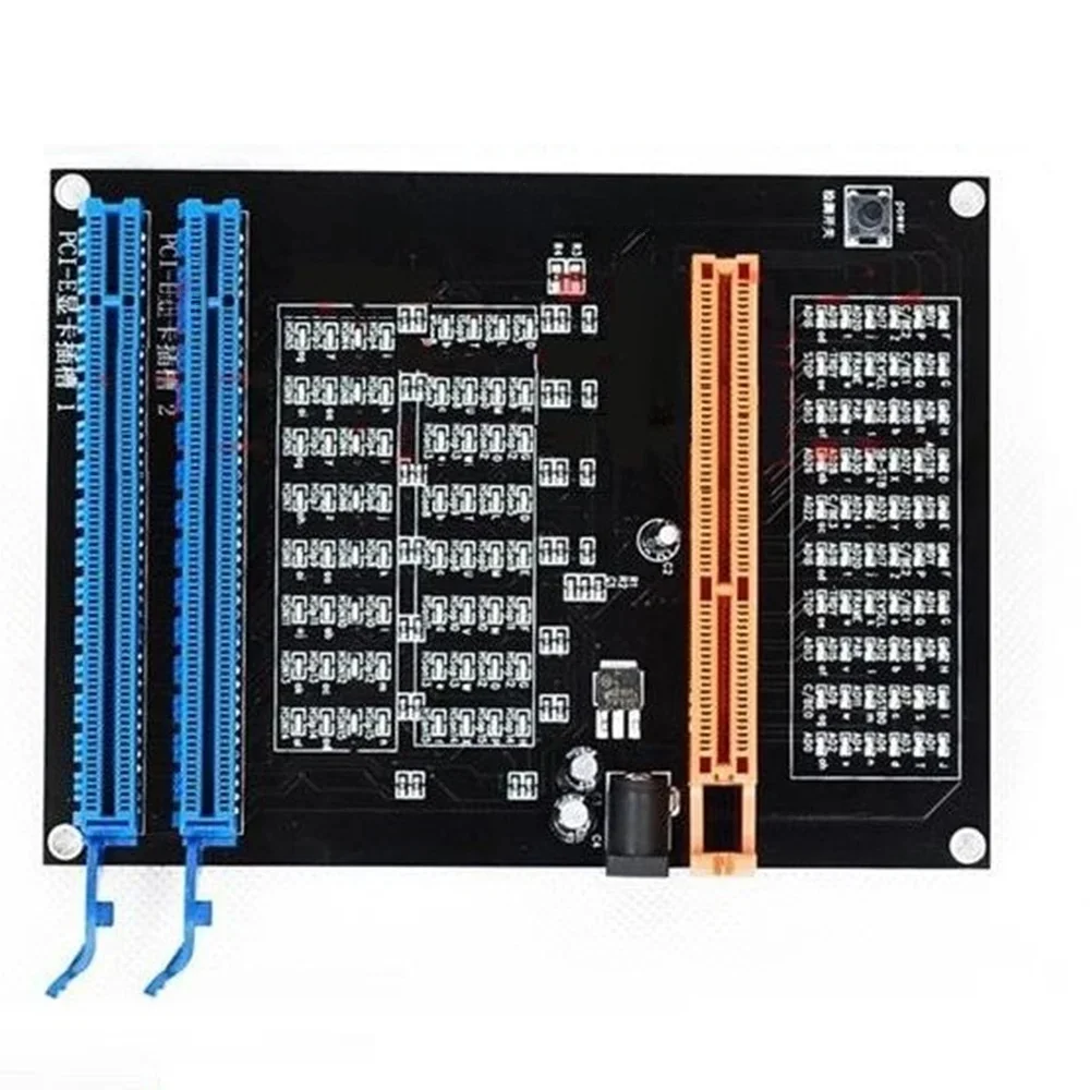 AGP PCI-E X16 dwufunkcyjny miernik do gniazdka wyświetlacz obraz Tester karty graficznej narzędzie diagnostyczne karty graficznej — zdjęcie 2