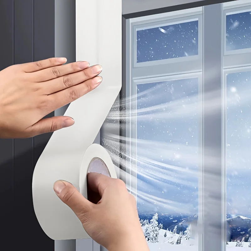 

Рулон оконной изоляции - прочный высококачественный материал для энергосберегающего домашнего использования взимку, без клея и легко приклеивается к энерго