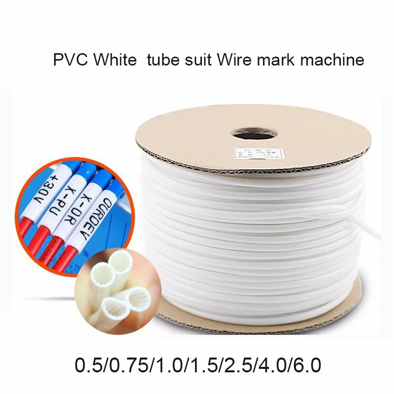1 rollo de tubo de PVC, funda de PVC de 0,5-8,0 mm² para impresora de tubos TP70 C280T, máquina de marcado de cables, impresora de cables, máquina de letras electrónicas