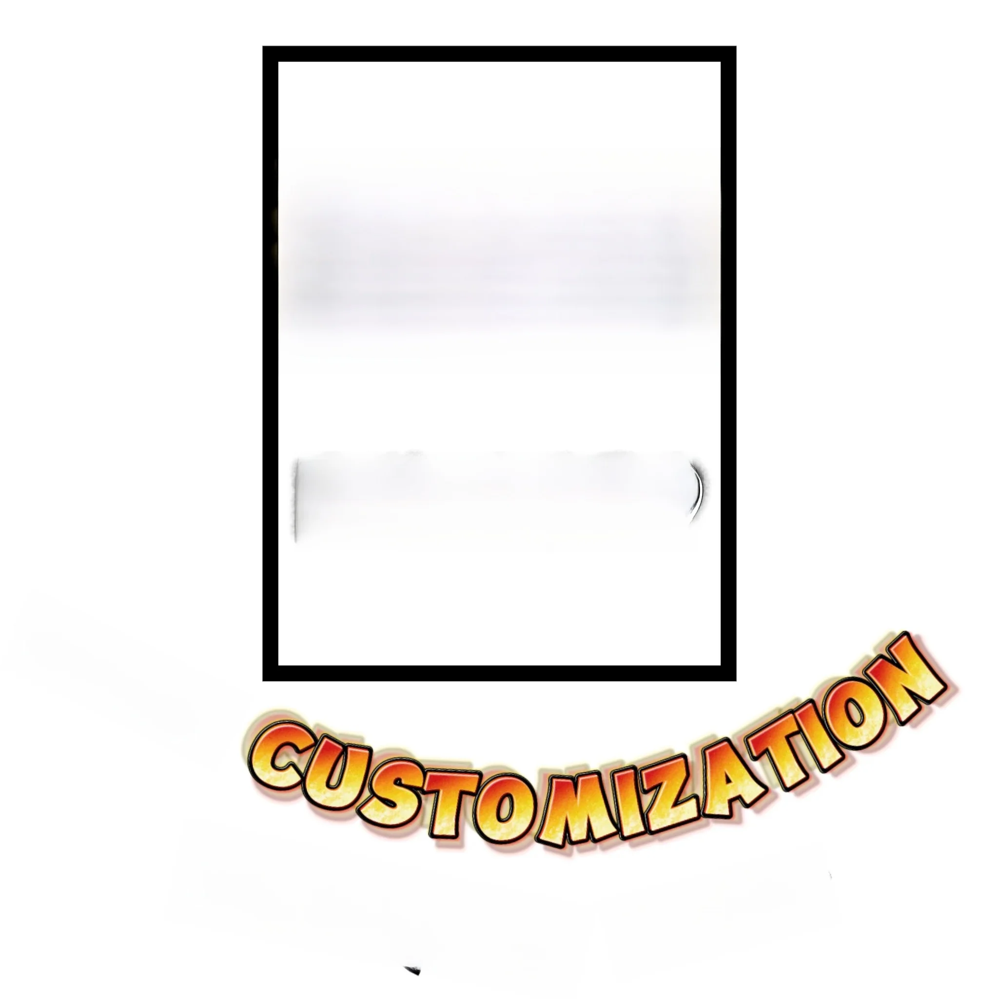 Cartes de jeu personnalisées feuille/carte régulière bricolage PTCG cartes personnalisées jeu de société jeux de fête toute image carte de base noire/bleue