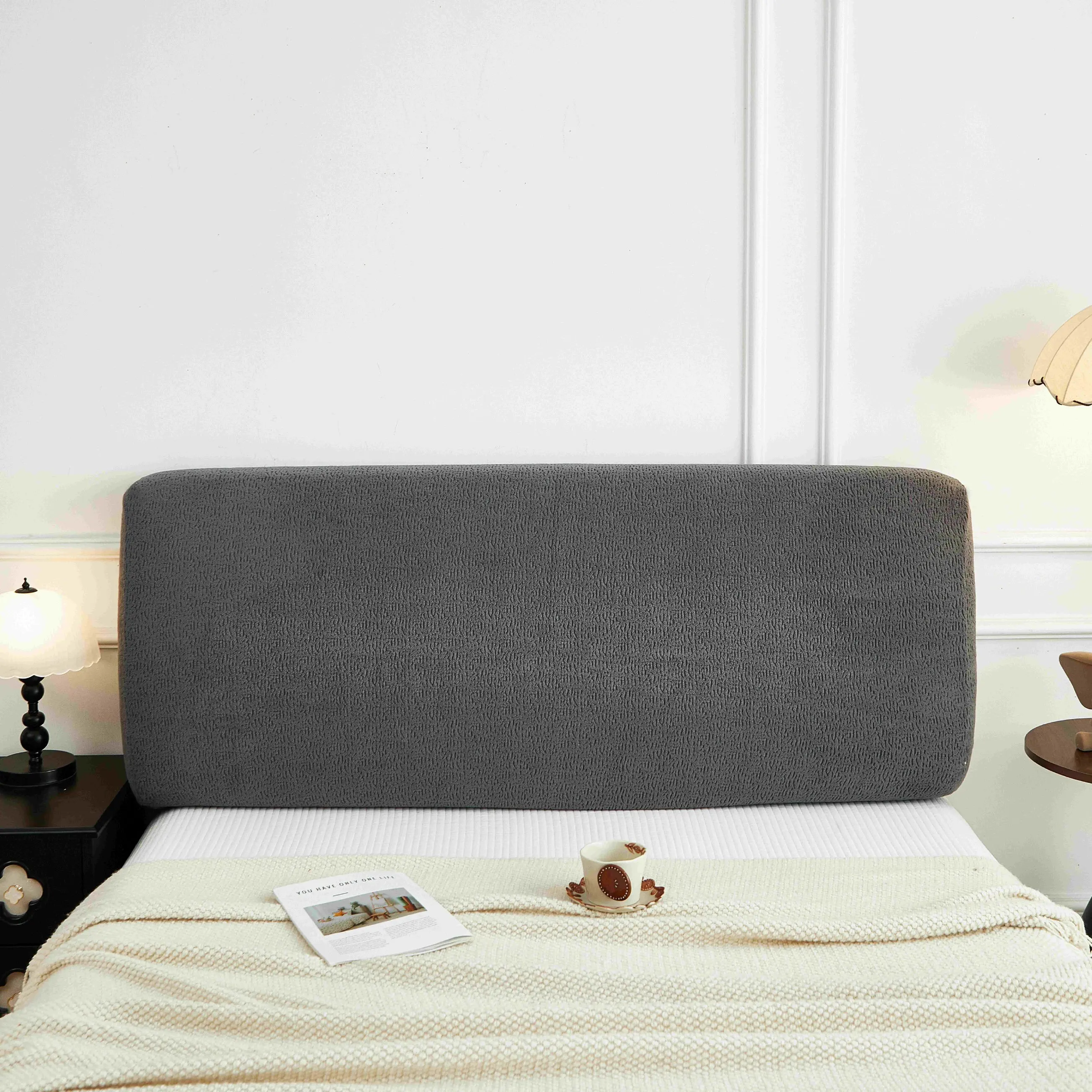 

New Universal Bedhead Protective Cover High Elasticity Dirt Proof Easy Install Bedside Cover for All Seasons
