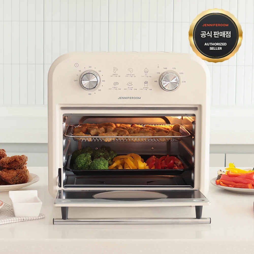 فرن مقلاة هوائية لغرفة جينيفر 15 لتر Jrk-Ao1501Om من الفولاذ المقاوم للصدأ سعة كبيرة فرن خبز نوع فرن مقلاة هوائية