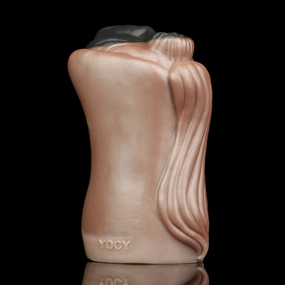 Dual Hole Male Masturbator Fantasy Horse Labia Vagina Anus Silicone Pocket Pussy Tight Sex Toys for Men Stroker Cup Adult Goods view 5