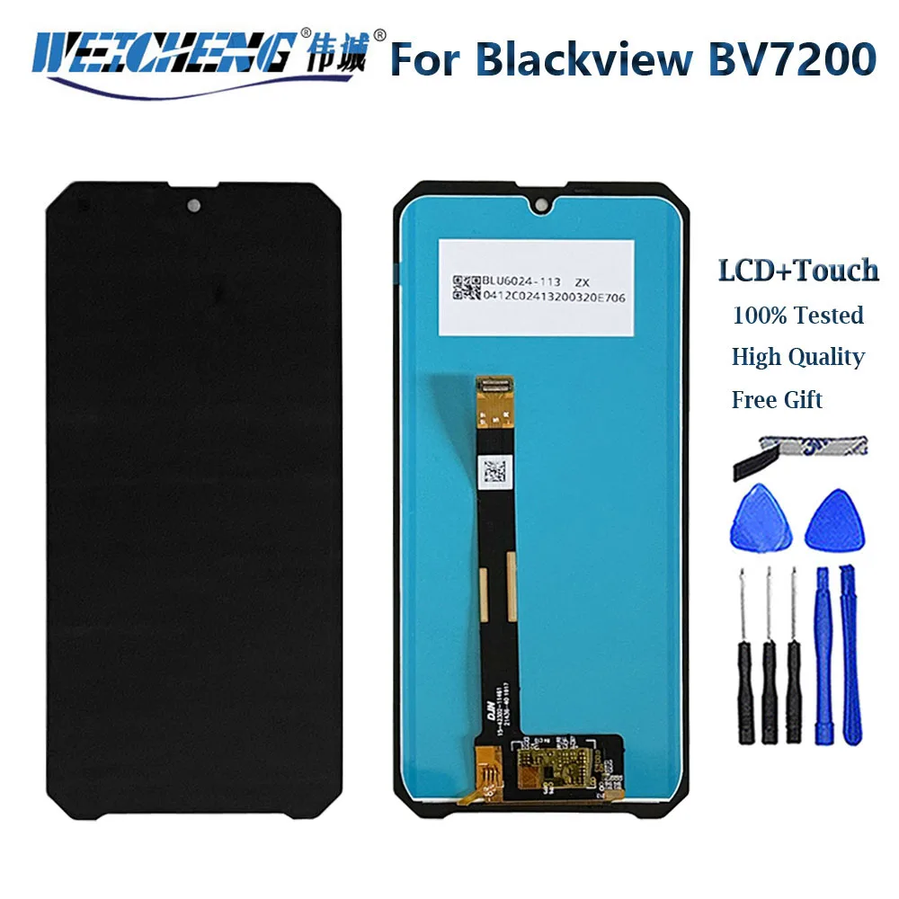 

6.1" Original For BLACKVIEW BV7200 LCD Display+Touch Screen Digitizer Replacement For Blackview BV7200 LCD Screen Sensor Repair