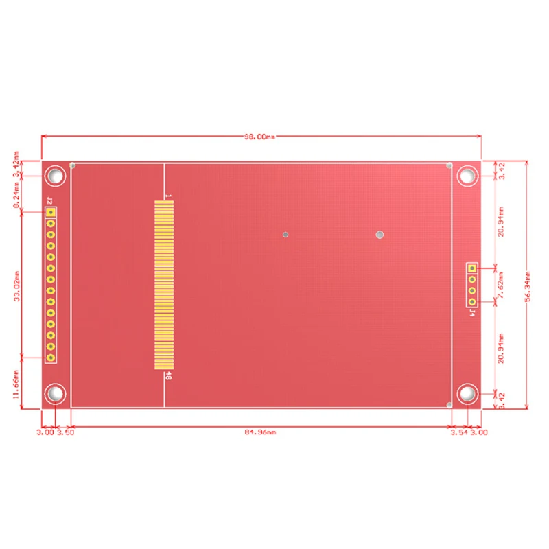 Imagem -06 - Módulo do Tela Táctil de Tft Lcd para o Arduino 35 Polegadas hd 480x320 Ili9488 Spi