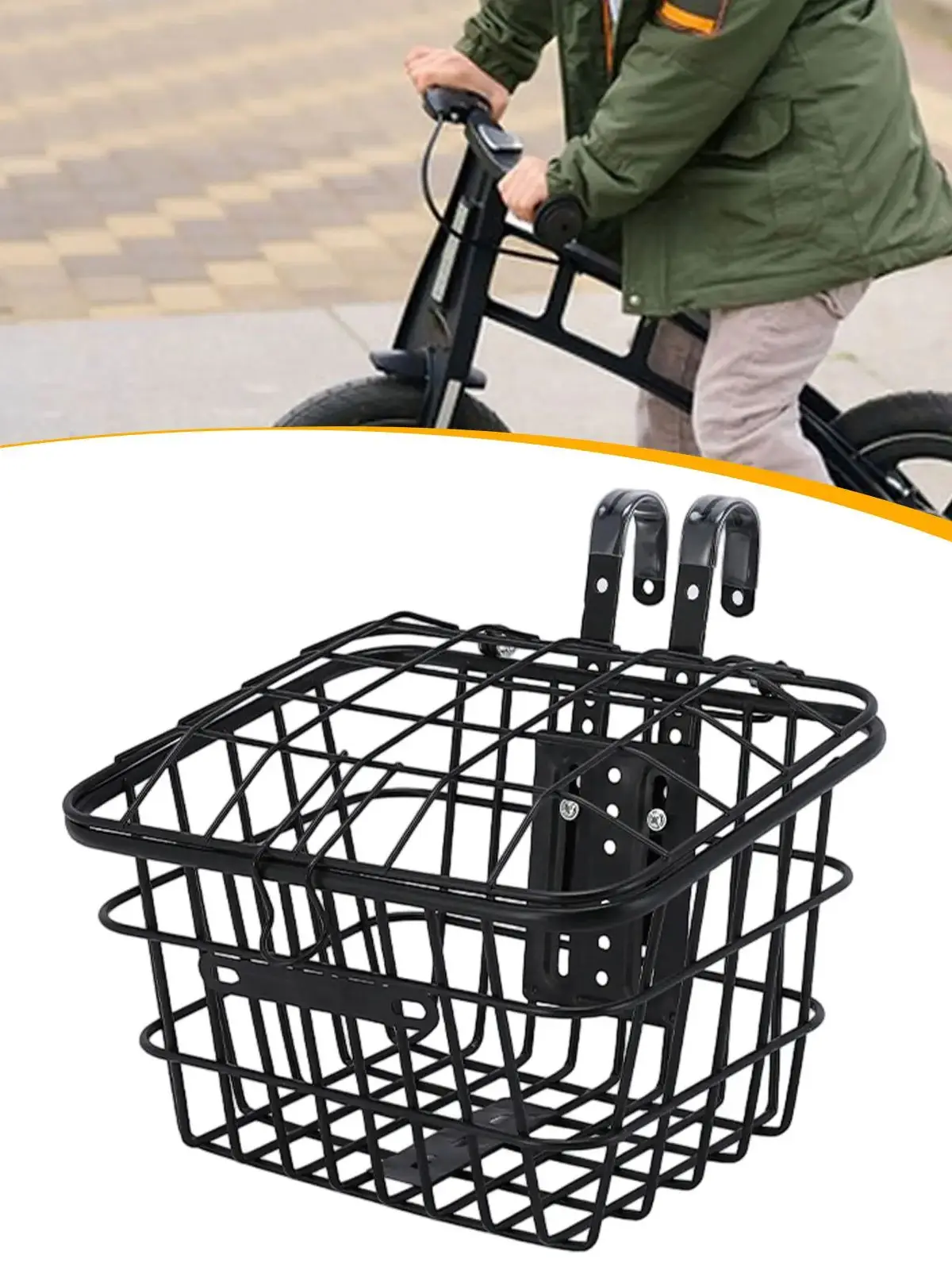AliExpress Kids Bike Basket Front Decor Detachable Cycling Basket Bicycle Accessories Handlebar Basket Riding for Girls Boys Biking