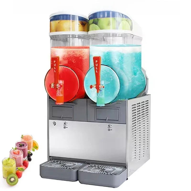Commercial Frozen Drink Slush Slushy Making Machine Smoothie Maker Electric Snow Melting Machine