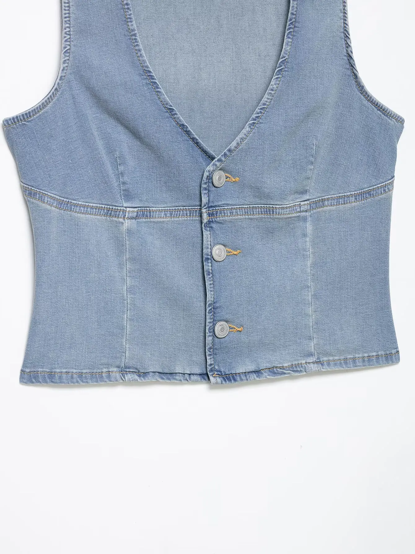 Women Sexy V Neck Denim Vest B - огляд і ціна Women Fashion Jeans Top