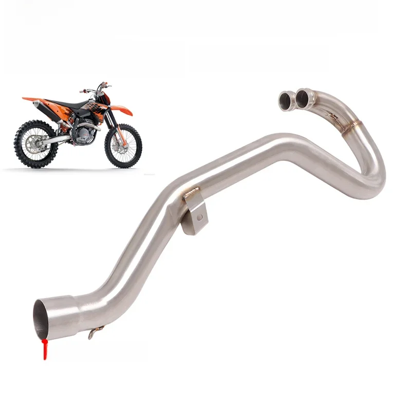Slip On Für KTM 450 EXC KTM 450 SX-F Motorrad Auspuff Escape System Edelstahl Front Link Rohr verbinden Original Schalldämpfer